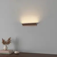 Artdelight Lampe murale indirecte Malibu Vers le haut - bronze brossé
