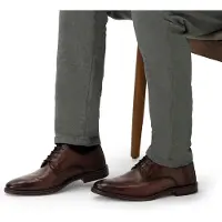 Manfield Chaussure à lacets marron