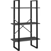vidaXL Étagère de rangement gris 60x30x105 cm bois d'ingénierie