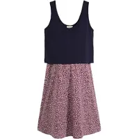Bonprix Robe bleu foncé / rouge / blanc