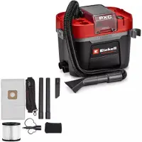 Einhell Aspirateur eaux et poussières sans fil - TP-VC 18/10 Li BL L-Solo - Cuve 10 L - 180 mbar - Brushless
