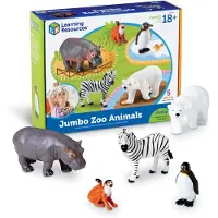 Learning Resources Animaux du zoo - Set de grandes figurines