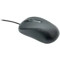 Terra Souris filaire USB noire, symétrique, avec câble – Souris – 1000 dpi