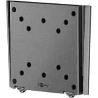Goobay 74414 Basic Support TV mural Caravan FIXED (S), noir - Support pour téléviseur de 13 à 27 pouces (33 - 69 cm), max. 30 kg, design ultraplat avec seulement 15 mm de distance au mur
