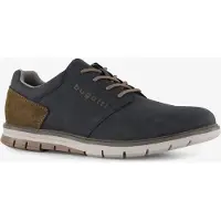 Bugatti Chaussure de sport à lacets bleu foncé / marron