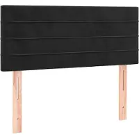vidaXL Tête de lit noir 100x5x78/88 cm velours
