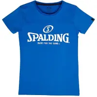 Spalding Essential Logo Short Sleeve T-shirt Bleu 2XL Femme