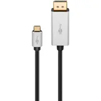 Pro 60176 Displayport To Usb-c Cable Argenté
