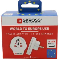 Skross World To Europe + Usb Adaptateur