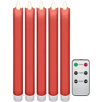 Goobay Lumières de Noël intérieur - Bougie de Noël - Blanc chaud - 10x AA