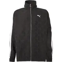Puma Vestes d’entraînement 'T7' gris foncé / noir / blanc
