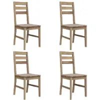 vidaXL Chaises de salle à manger 4 pcs. Bois massif acacia