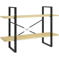 vidaXL Bibliothèque à 2 niveaux 100x30x70 cm Bois de pin massif