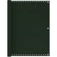 vidaXL Écran de balcon Vert foncé 120x600 cm PEHD