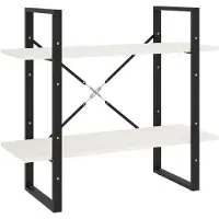 vidaXL Bibliothèque à 2 niveaux Blanc 80x30x70 cm Bois de pin massif