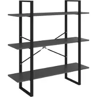 vidaXL Bibliothèque gris 100x30x105 cm bois d’ingénierie