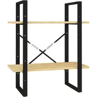 vidaXL Bibliothèque à 2 niveaux 60x30x70 cm Bois de pin massif