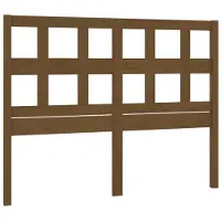 vidaXL Tête de lit marron miel 125,5x4x100 cm Pin massif