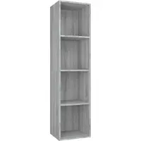 vidaXL Bibliothèque/Meuble TV Sonoma gris 36x30x143 cm
