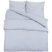 vidaXL Ensemble de literie Gris 135x200 cm Microfibre légère