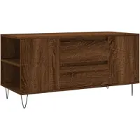 vidaXL Table basse marron imitation chêne 102x44,5x50 cm Matériau dérivé du bois