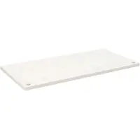 vidaXL Plateau de bureau blanc 100x50x2,5 cm pin massif