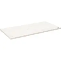 vidaXL Plateau de bureau blanc 110x55x2,5 cm pin massif