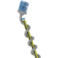 Goobay 74227 Câble patch CAT 6A ultra flexible, slim, U/UTP, gris, 10 m - connecteur extra court, conducteur cuivre pur (CU), LSZH, gaine TPE, AWG 32