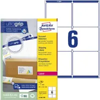 Avery Etiquettes d'expédition adhésion renforcée AVERY, 99,1 x 93,1 mm, 600 pièces