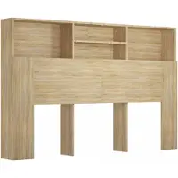 vidaXL Tête de lit avec étagères Chêne Sonoma 160x19x103,5 cm