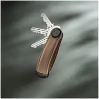 OrbitKey Hommes, Porte-clés, - Key Organiser Matte Leather - Mocha, Marron
