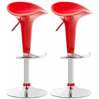 CLP lot de 2 tabourets de bar Saddle