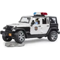 BRUDER Jeep Wrangler Unlimited With Sirena And Police 02526 Argenté Enfants