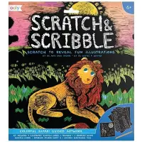 Ooly Zdrapywanki Scratch & Scribble Safari