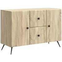 vidaXL Buffet en chêne Sonoma, 89 x 34,5 x 60 cm, aggloméré