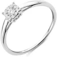 Diamant L'Eternel Bague 'Ring aus 375 Weißgold mit Diamant' argent