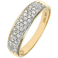 Diamant L'Eternel Bague 'Eternity-Ring aus 375 Gelbgold mit 0.25 Karat Diamant' or