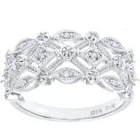 Diamant L'Eternel Bague 'Ring aus 375 Weißgold mit Diamant' argent