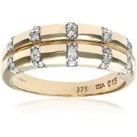 Diamant L'Eternel Bague 'Ehering aus 375 Gelbgold mit Diamant' or