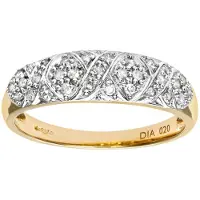 Diamant L'Eternel Bague 'Ring aus 375 Gelbgold mit 0.20 Karat Diamant' or