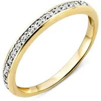 Diamant L'Eternel Bague 'Eternity-Ring aus 375 Gelbgold mit 0.05 Karat Diamant' or