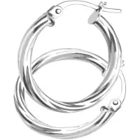 Diamant L'Eternel Boucles d'oreilles argent