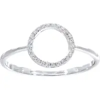 Diamant L'Eternel Bague 'Ring aus 375 Weißgold mit Diamant' argent