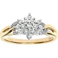 Diamant L'Eternel Bague 'Ring aus 375 Gelbgold mit Diamant' or