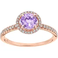 Diamant L'Eternel Bague or rose