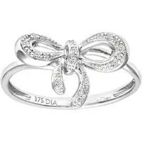 Diamant L'Eternel Bague 'Ring aus 375 Weißgold mit 0.05 Karat Diamant' argent