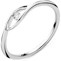 Diamant L'Eternel Bague 'Ring aus 375 Weißgold mit Diamant' argent