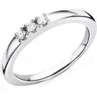 Diamant L'Eternel Bague 'Ring aus 375 Weißgold mit Diamant' argent