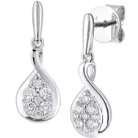 Diamant L'Eternel Boucles d'oreilles argent