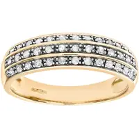 Diamant L'Eternel Bague 'Eternity-Ring aus 375 Gelbgold mit 0.25 Karat Diamant' or